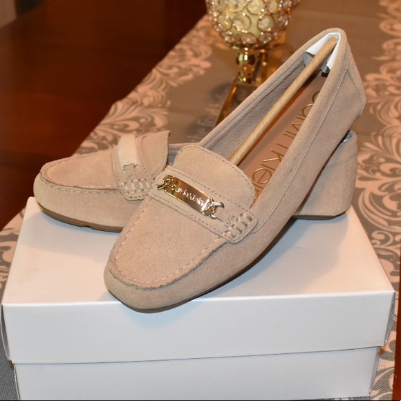 calvin klein lunasi suede